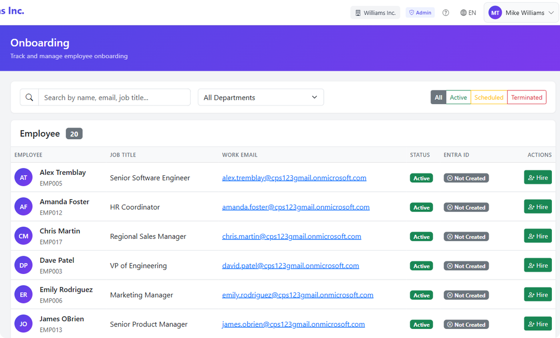 Lookio Onboarding — task checklists, new hire progress tracking, and document management